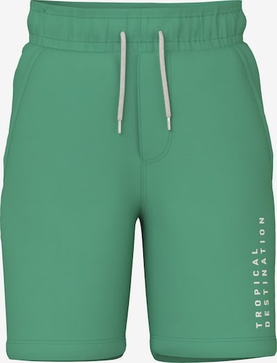 NAME IT Trousers 'HERRY' in Dark green / Off white, Item view