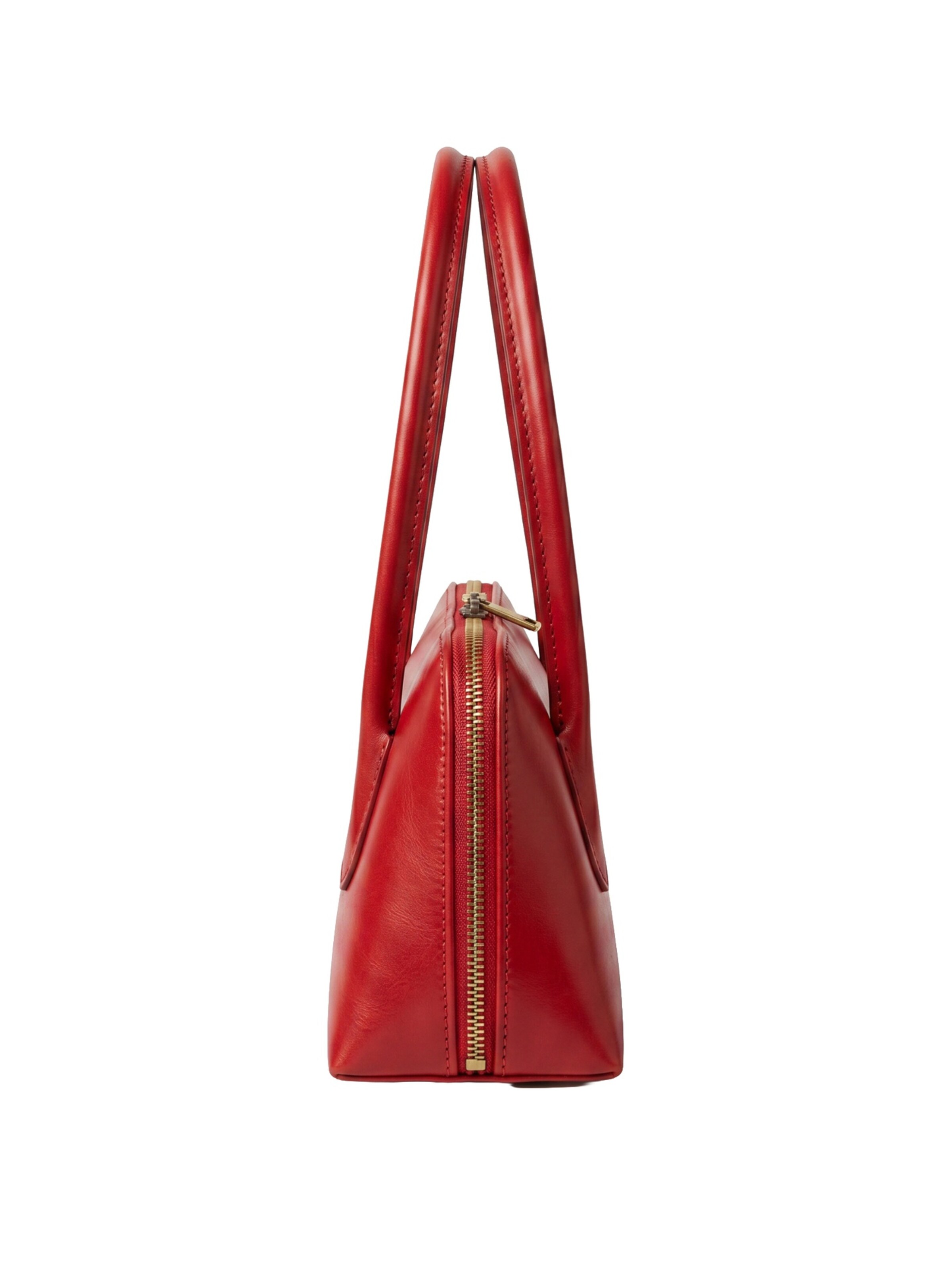 Borsa a spalla 'Borsa a Spalla Donna Pelle Vacchetta I Fratelli - Zip' di I Fratelli in rosso