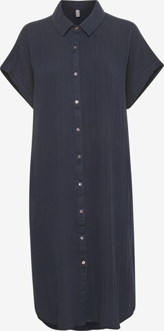 CULTURE Shirt Dress in Blue: front