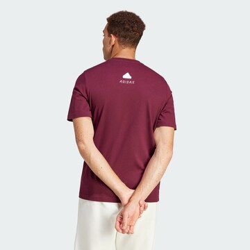 ADIDAS SPORTSWEAR Performance Shirt 'All Day I Dream About... Graphic' in Red
