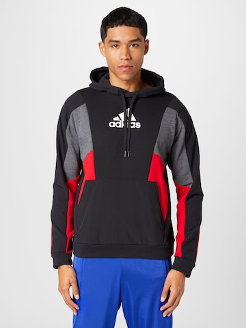 ADIDAS SPORTSWEAR Sports sweatshirt 'Essentials Colorblock' in Black: front