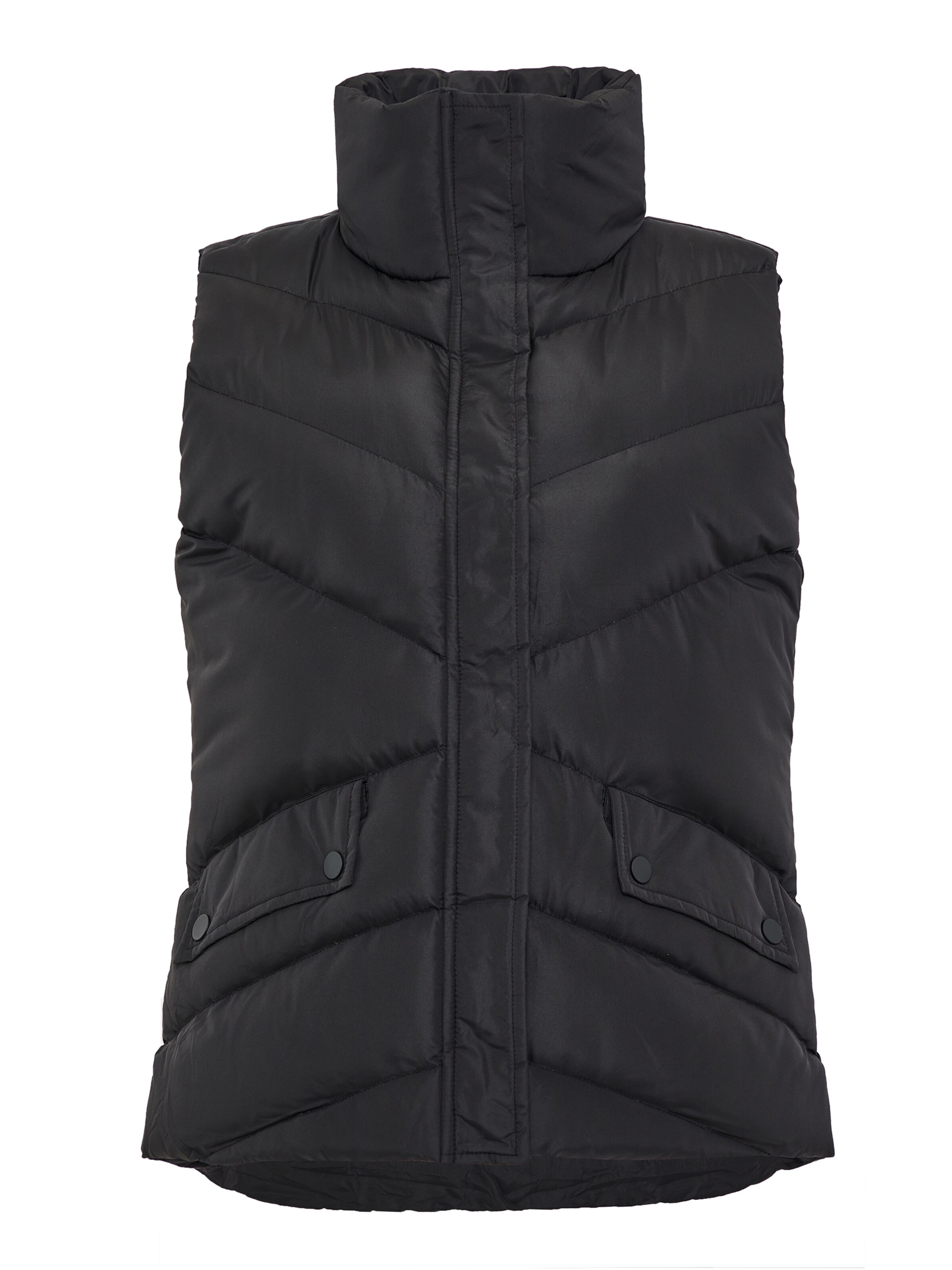 Threadbare Weste 'Hazzi' in Schwarz: Vorderseite