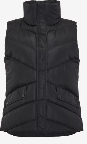 Threadbare Vest 'Hazzi' in Black: front