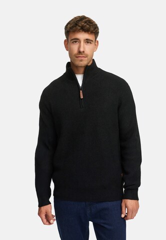 INDICODE JEANS Trui 'INPeace' in Zwart: voorkant