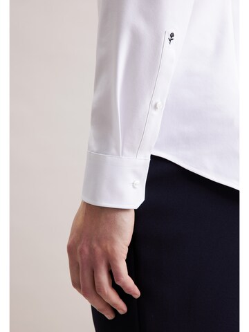 SEIDENSTICKER Slim Fit Businesshemd 'Schwarze Rose' in Weiß