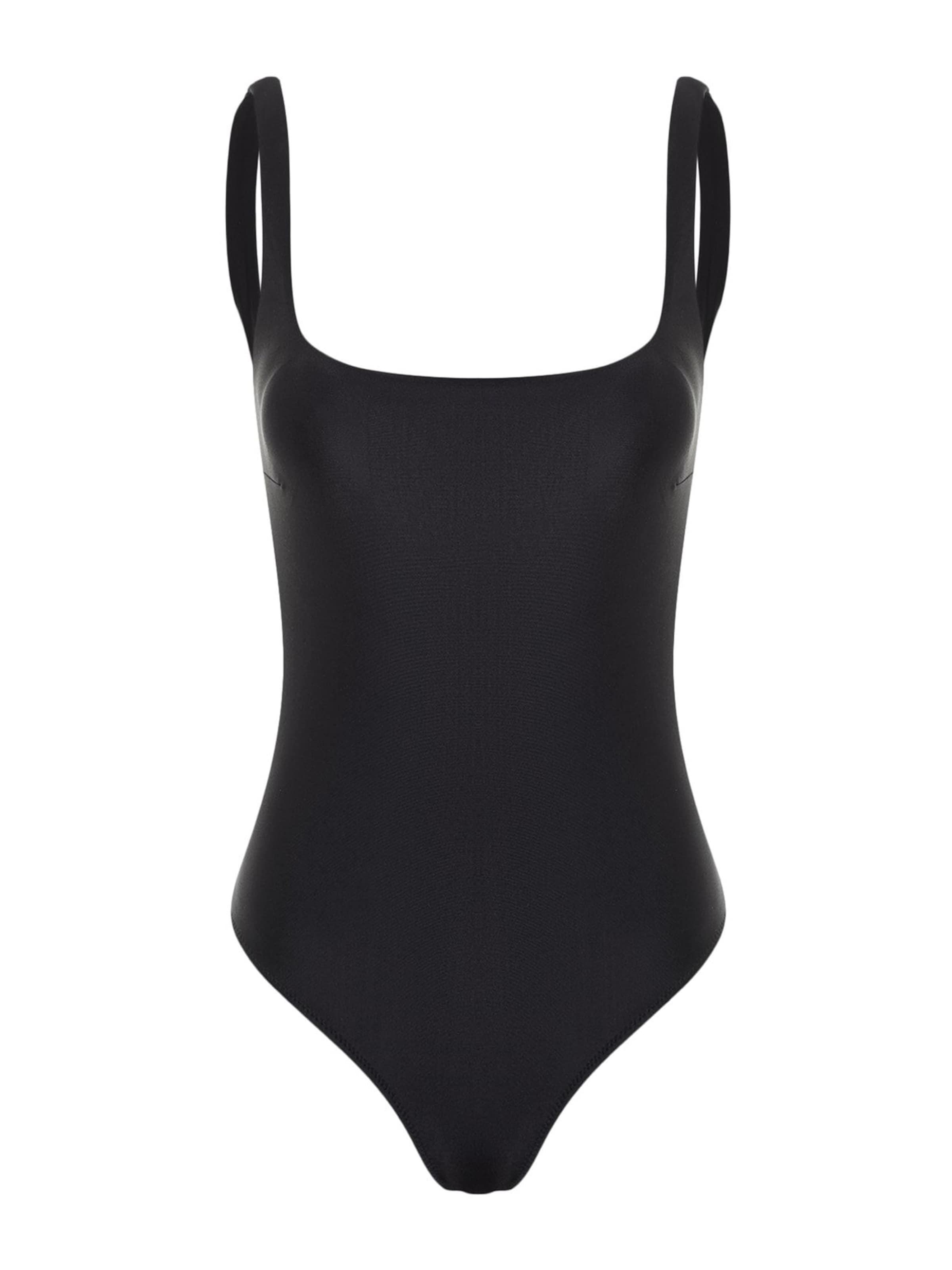 Trendyol Bralette Swimsuit in Black: front