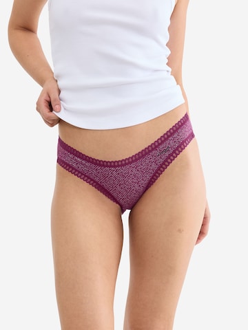 Slip ' Blue GO Crush ' SLOGGI en rose : devant