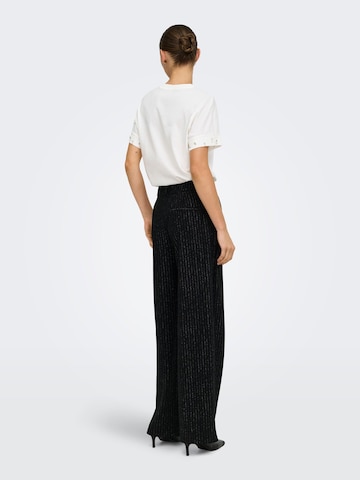 JDY - regular Pantalón plisado en negro
