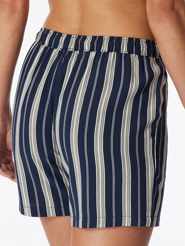 SCHIESSER Pyjamashorts 'Mix+Relax' in Blau