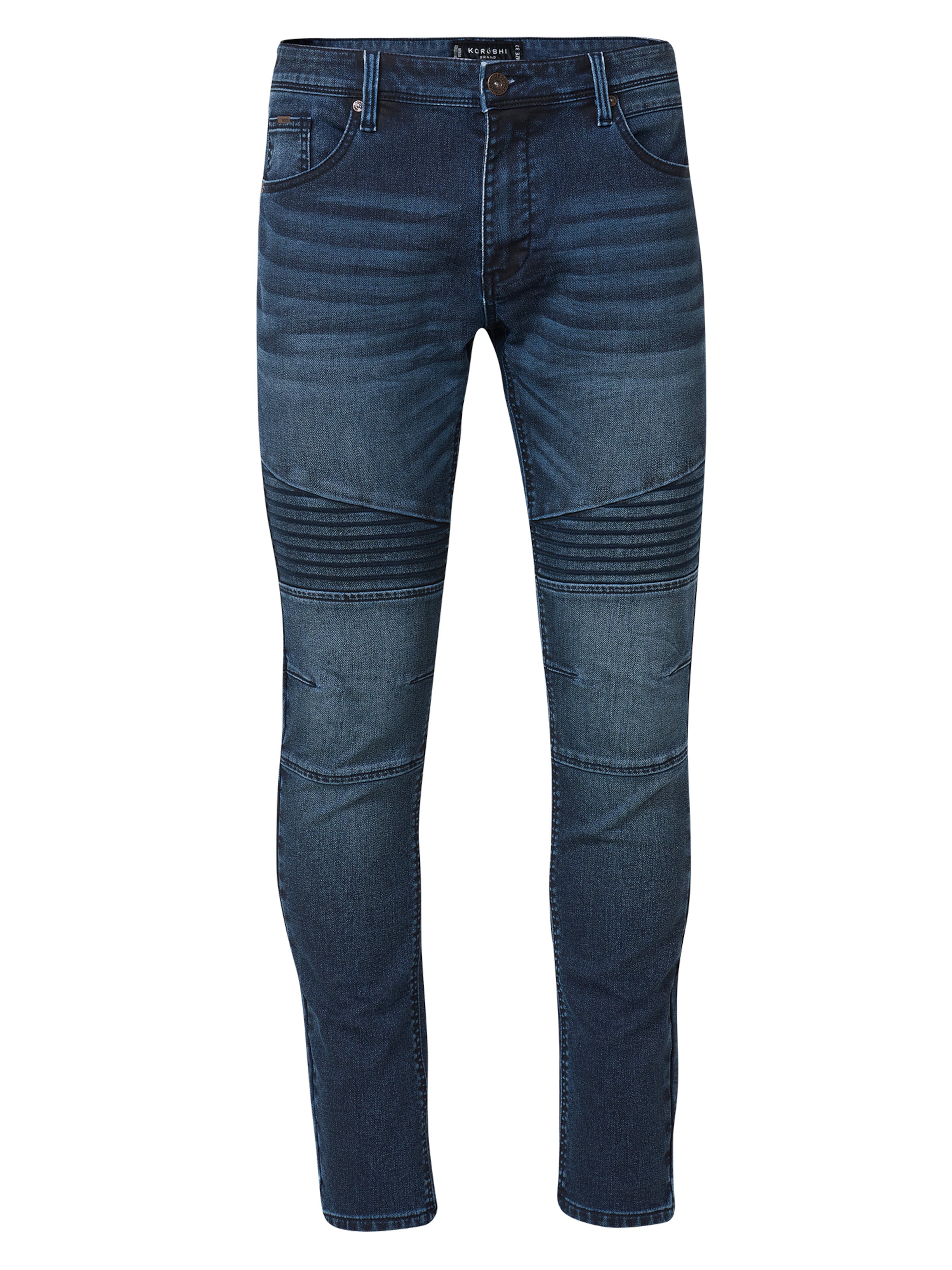 KOROSHI - Skinny Calças de ganga em azul: frente