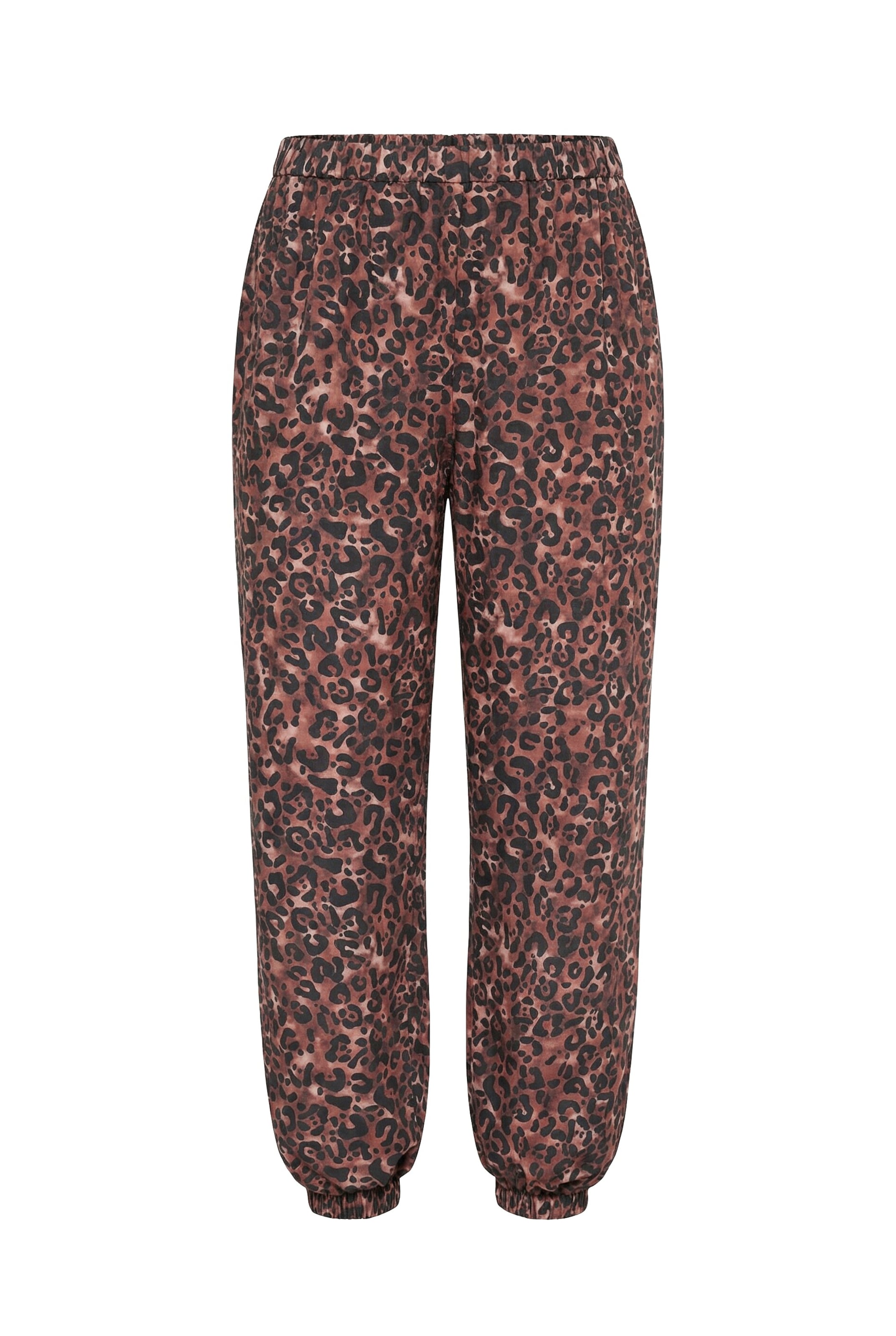 Ulla Popken Tapered Hose in Braun: Vorderseite