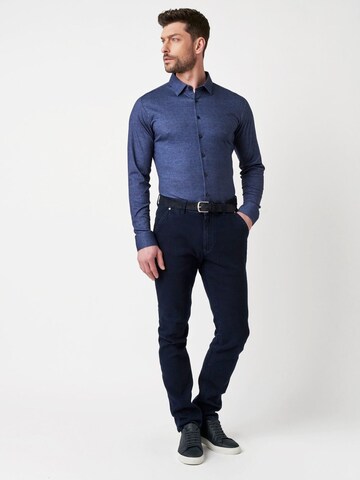 DESOTO Slim fit Button Up Shirt in Blue