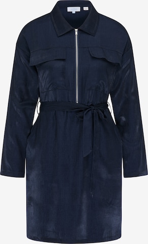 usha BLUE LABEL Shirt Dress in Blue: front