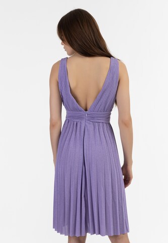 faina Cocktail Dress in Purple