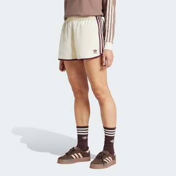 Loosefit Pantalon 'Adicolor' ADIDAS ORIGINALS en blanc : devant