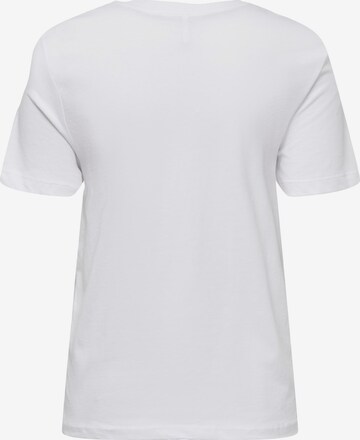 ONLY Тениска 'KITA' в бяло