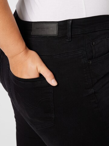 ONLY Carmakoma Skinny Jeans 'LAOLA' in Zwart