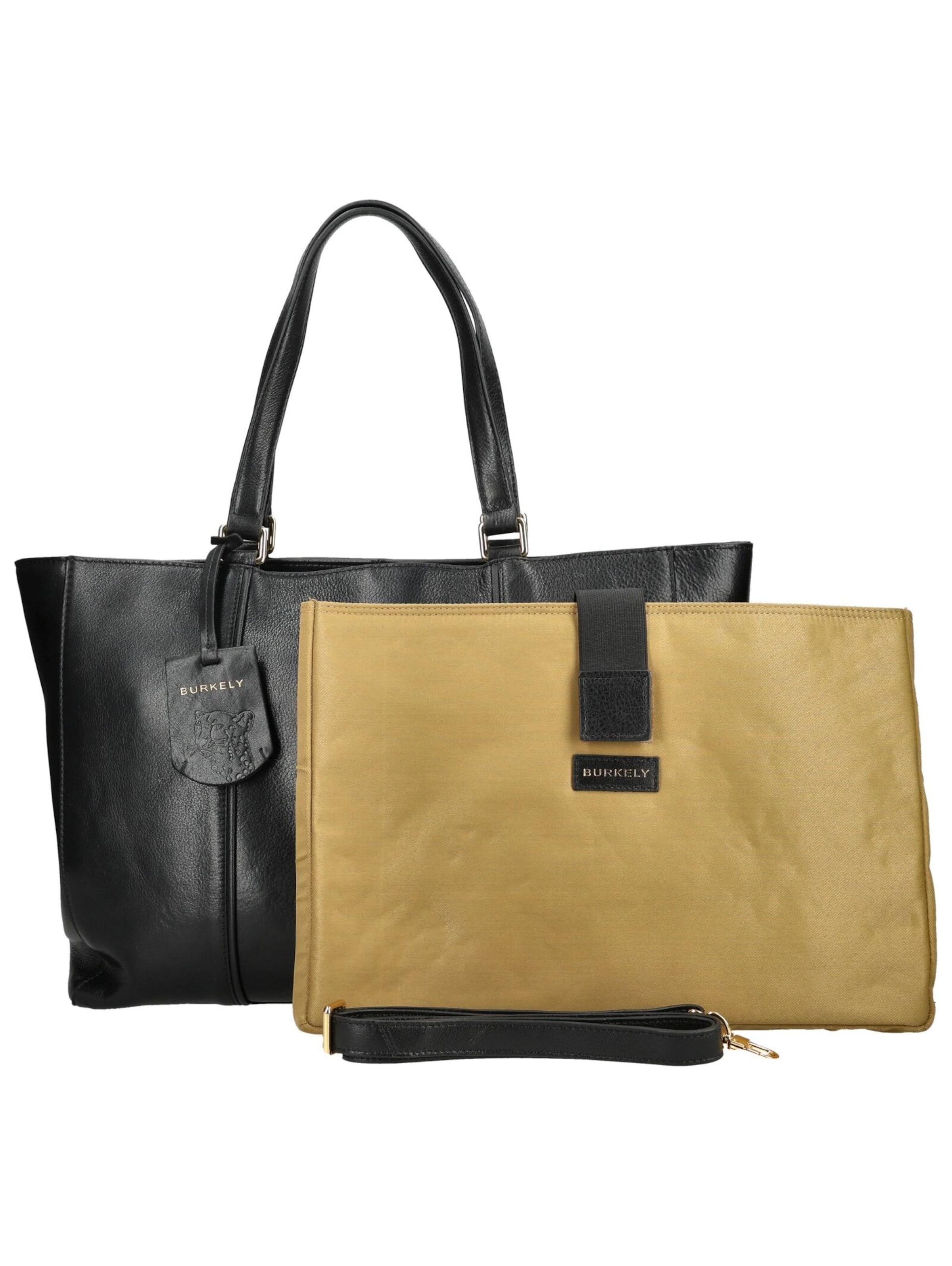 Cabas Burkely en noir : devant