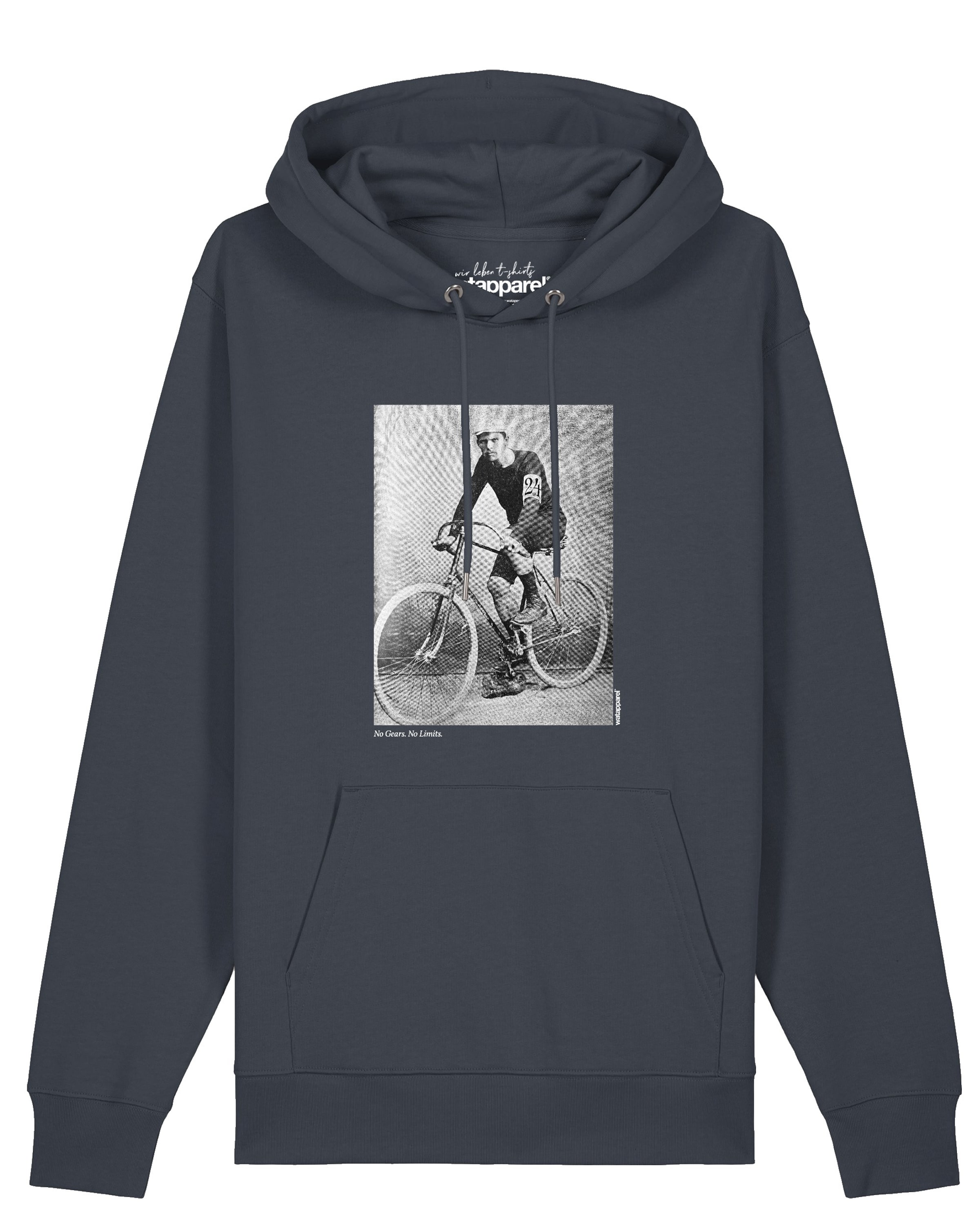 Sweat-shirt 'No Gears No Limits' Watapparel en gris : devant