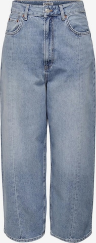 ONLY Loosefit Jeans in Blauw: voorkant