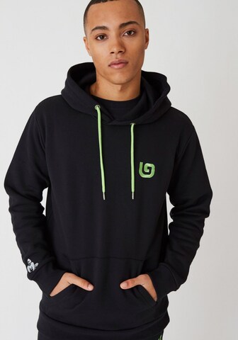 THAT GORILLA BRAND Sweatshirt 'BWINDI' in Zwart: voorkant