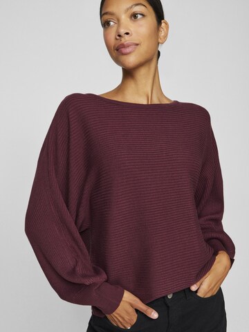 VILA Sweater in Red