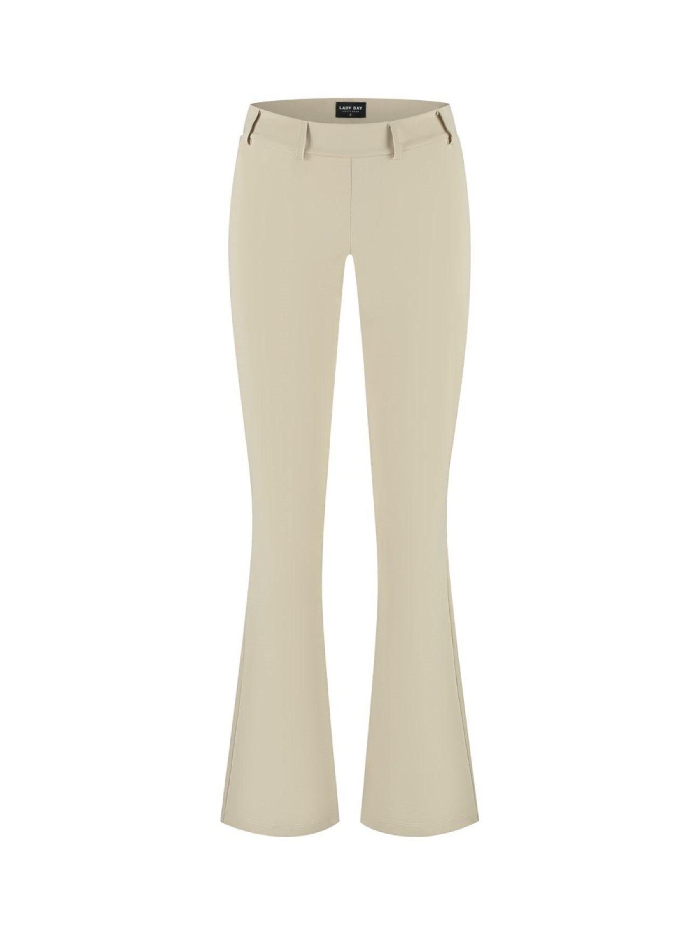 Lady Day Regular Broek 'Lady Day Poppy' in Beige: voorkant