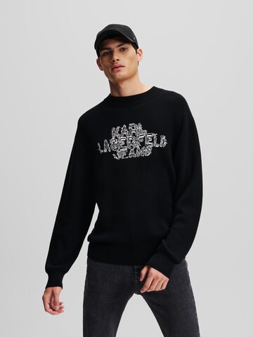 KARL LAGERFELD JEANS Пуловер в черно: отпред