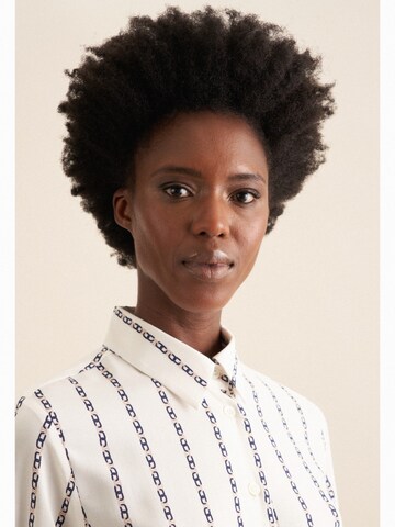 SEIDENSTICKER Blouse 'Schwarze Rose' in Beige