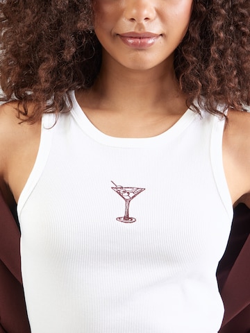 PIECES Top 'PCMAY' | bela barva