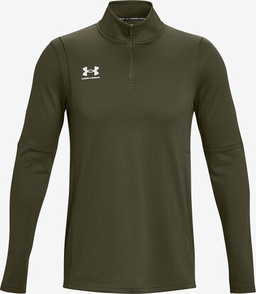 T-Shirt fonctionnel 'Challenger' UNDER ARMOUR en vert : devant