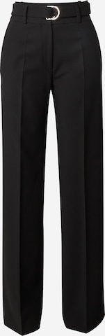 Regular Pantalon à plis 'Huglia' HUGO Red en noir : devant