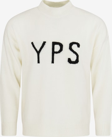 Young Poets Sweater 'Edward' in White: front