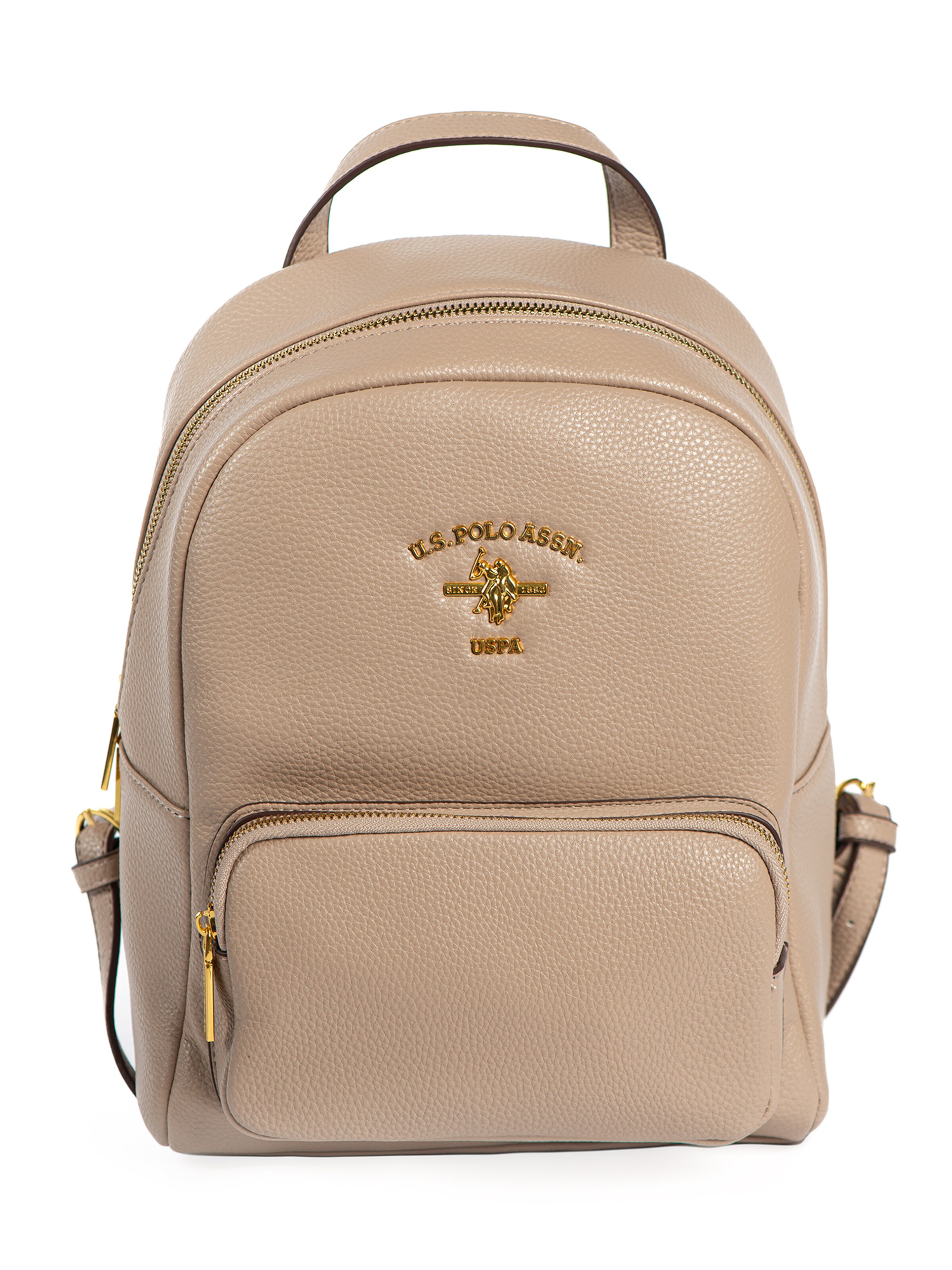 U.S. POLO ASSN. Rucksack 'Stanford' in Beige: Vorderseite