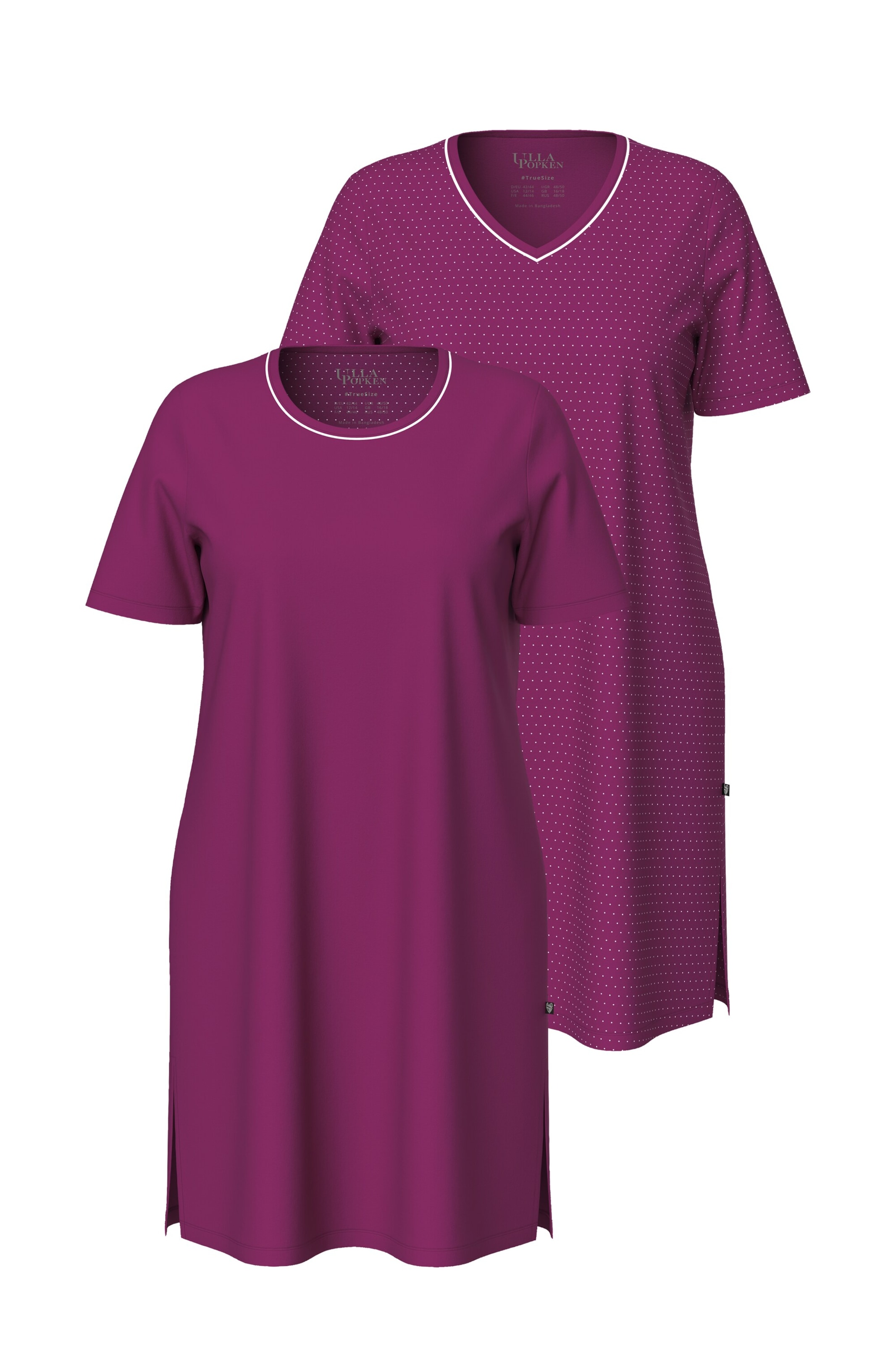 Ulla Popken Nightgown in Pink: front