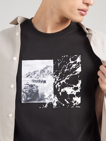 BOSS - Camiseta 'Te_Motors' en negro