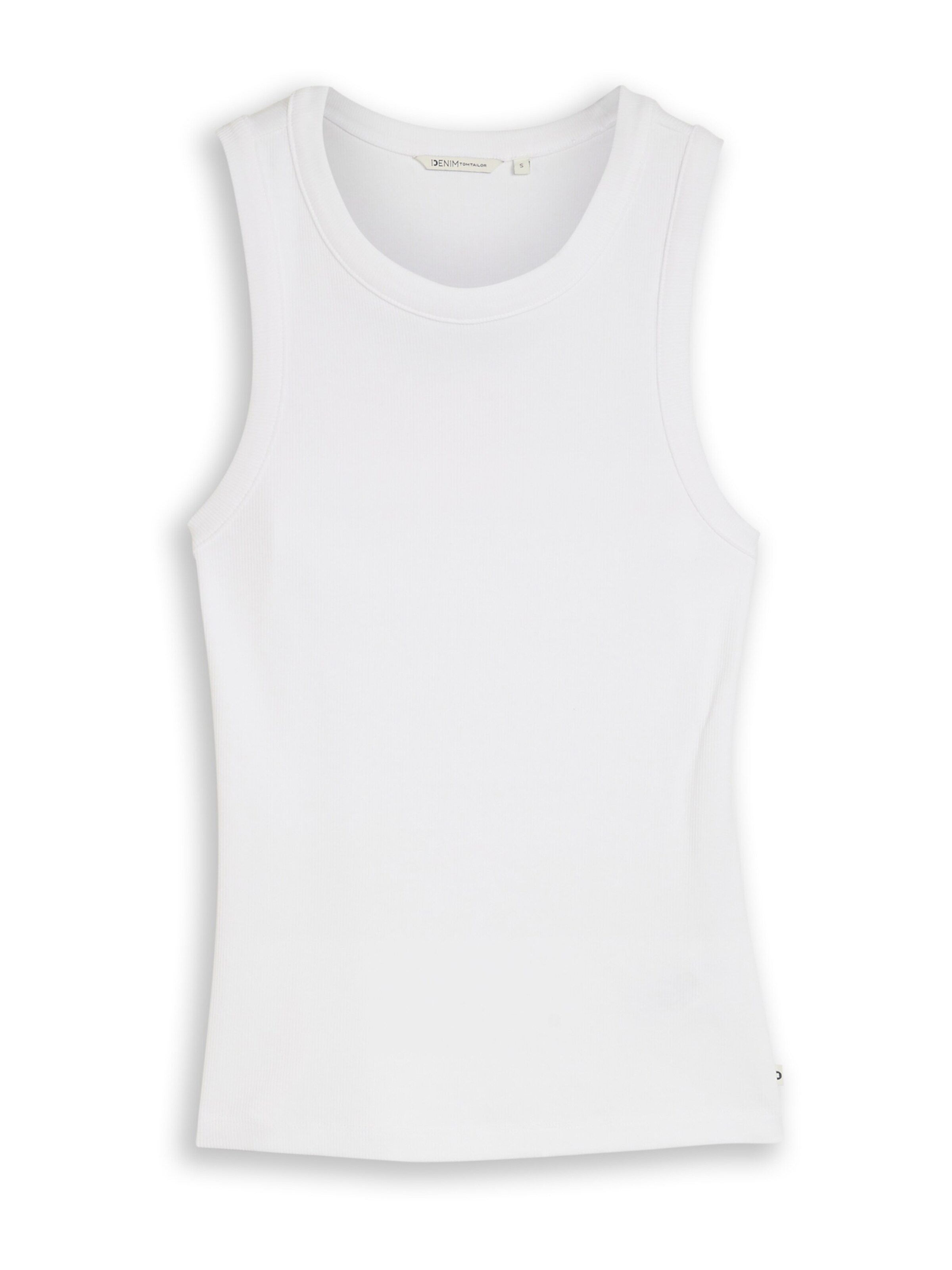 Top de la TOM TAILOR DENIM pe alb: față