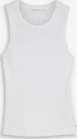 Top de la TOM TAILOR DENIM pe alb: față