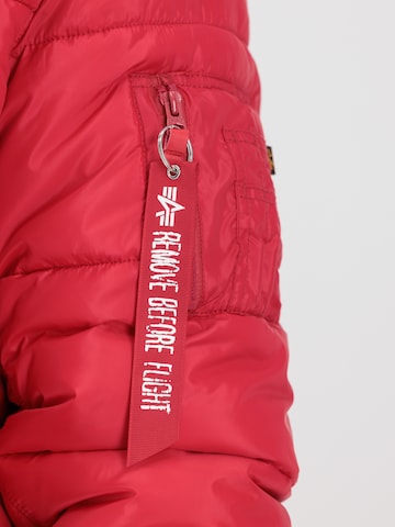 ALPHA INDUSTRIES Přechodná bunda 'MA-1' – červená