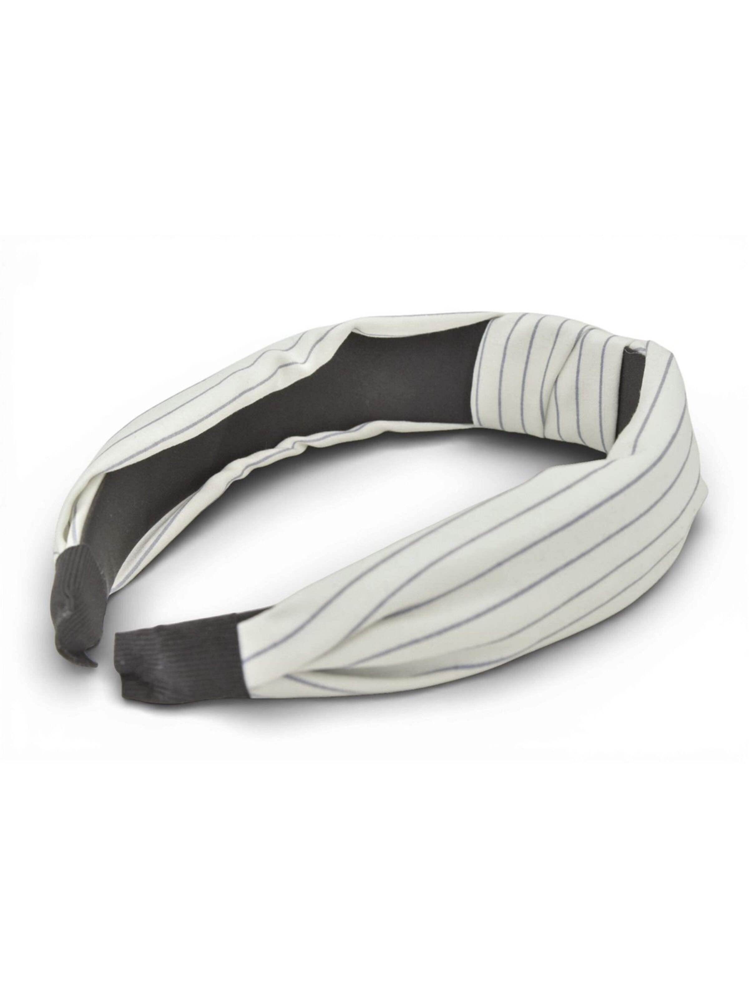 styleBREAKER Haarschmuck 'Haarreif Gestreift mit Twist Knoten'‌‌ in Weiß