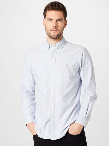 Polo Ralph Lauren Regular fit Overhemd in Blauw: voorkant