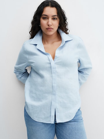 MANGO Bluse 'Samara' i blå: forside