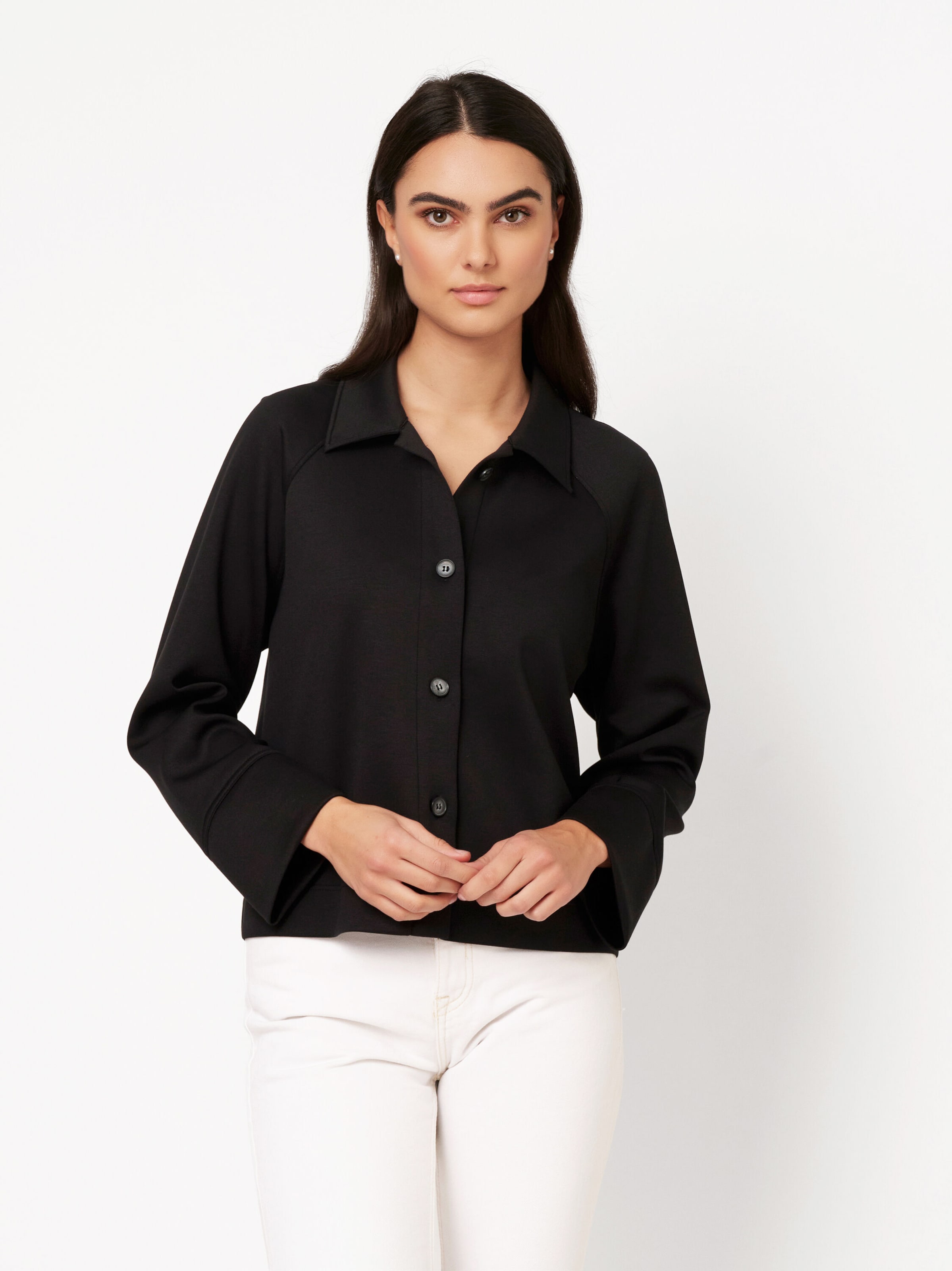 Veste mi-saison DESOTO en noir : devant