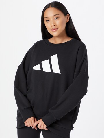 ADIDAS SPORTSWEARSportska sweater majica - crna boja: prednji dio