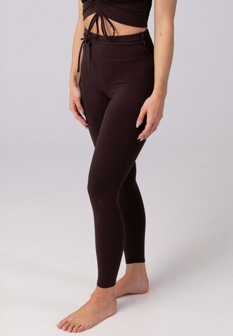 OCEANSAPART Skinny Leggings 'Gianna' i brun