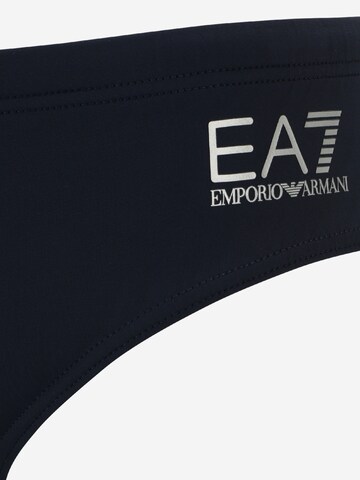 EA7 Emporio Armani Спортни боксерки в синьо