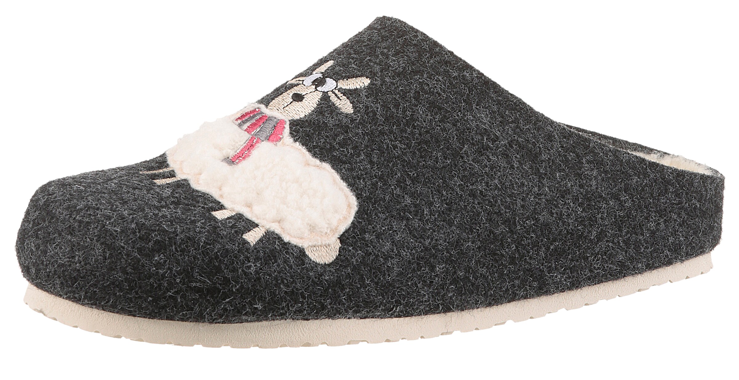 Aniston Hausschuh in Grau: Vorderseite