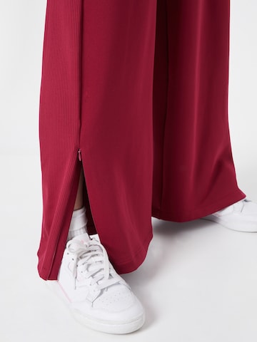 ADIDAS SPORTSWEAR Wide leg Workout Pants 'Zoe Saldana' in Red