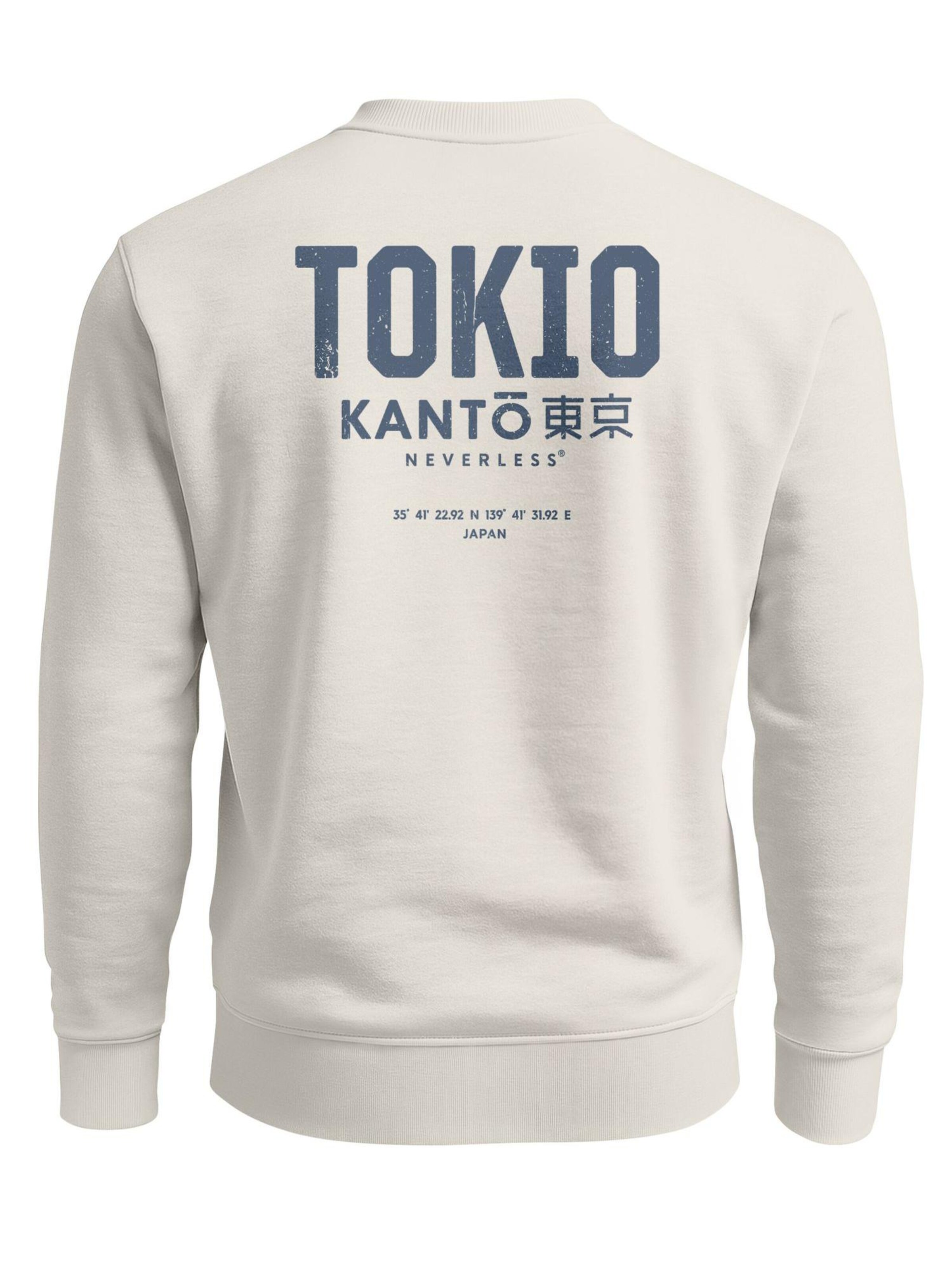 Neverless Sweatshirt 'Tokio' in Beige