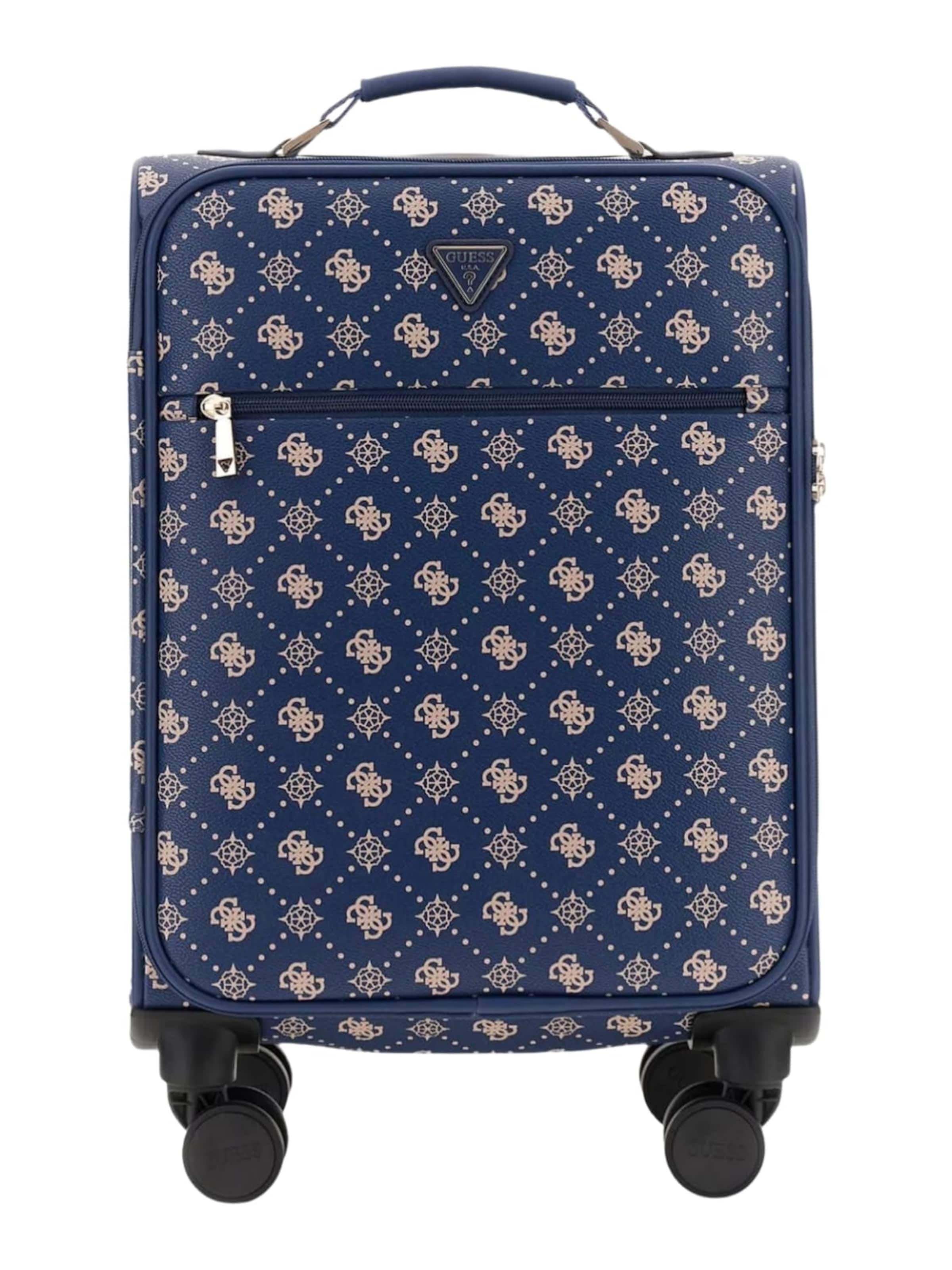 GUESS Koffer 'Guess Valise Silia Navy Logo Trolley' in Blauw: voorkant
